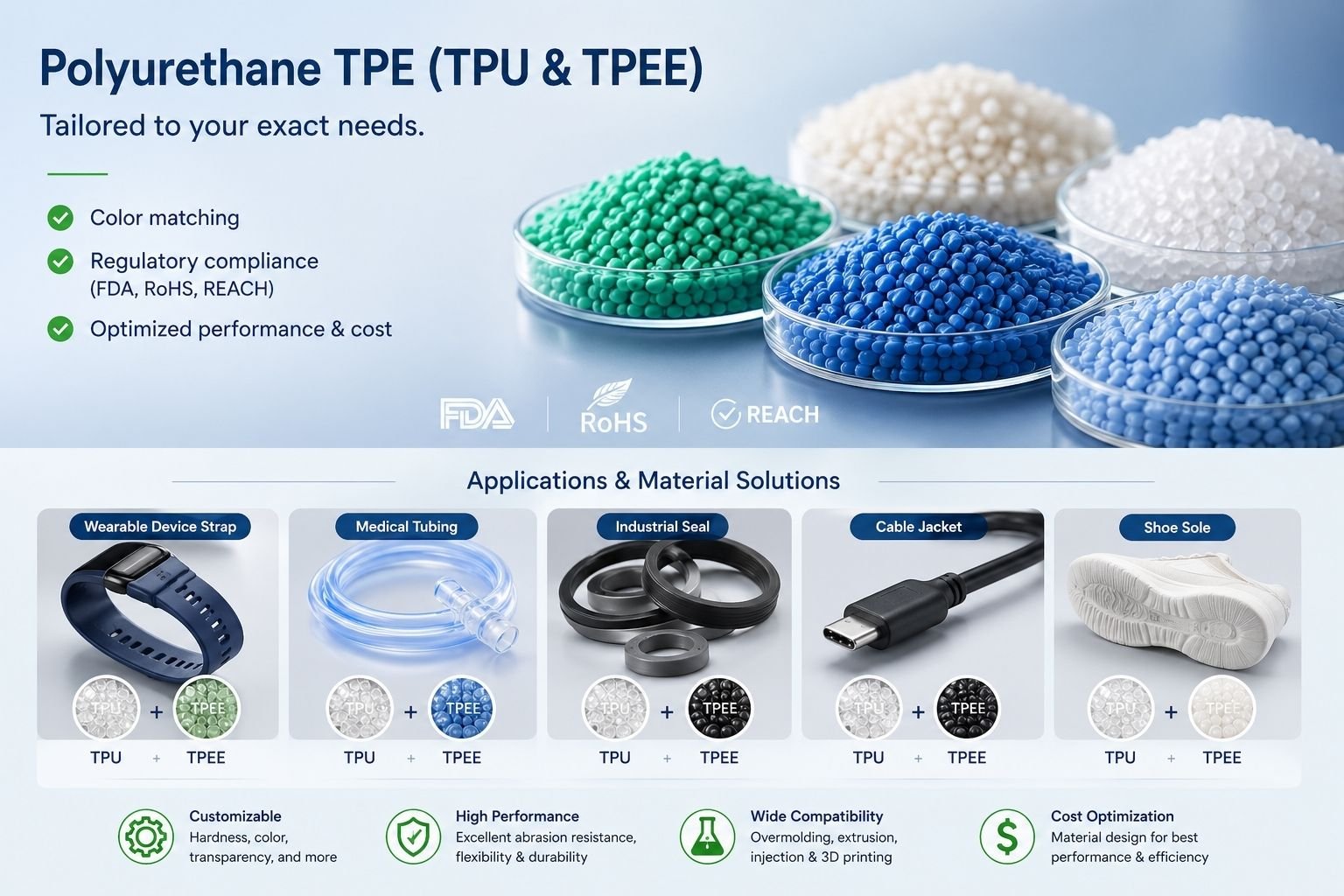 Polyurethane TPE - TPU and TPEE Polyurethane TPE - TPU and TPEE