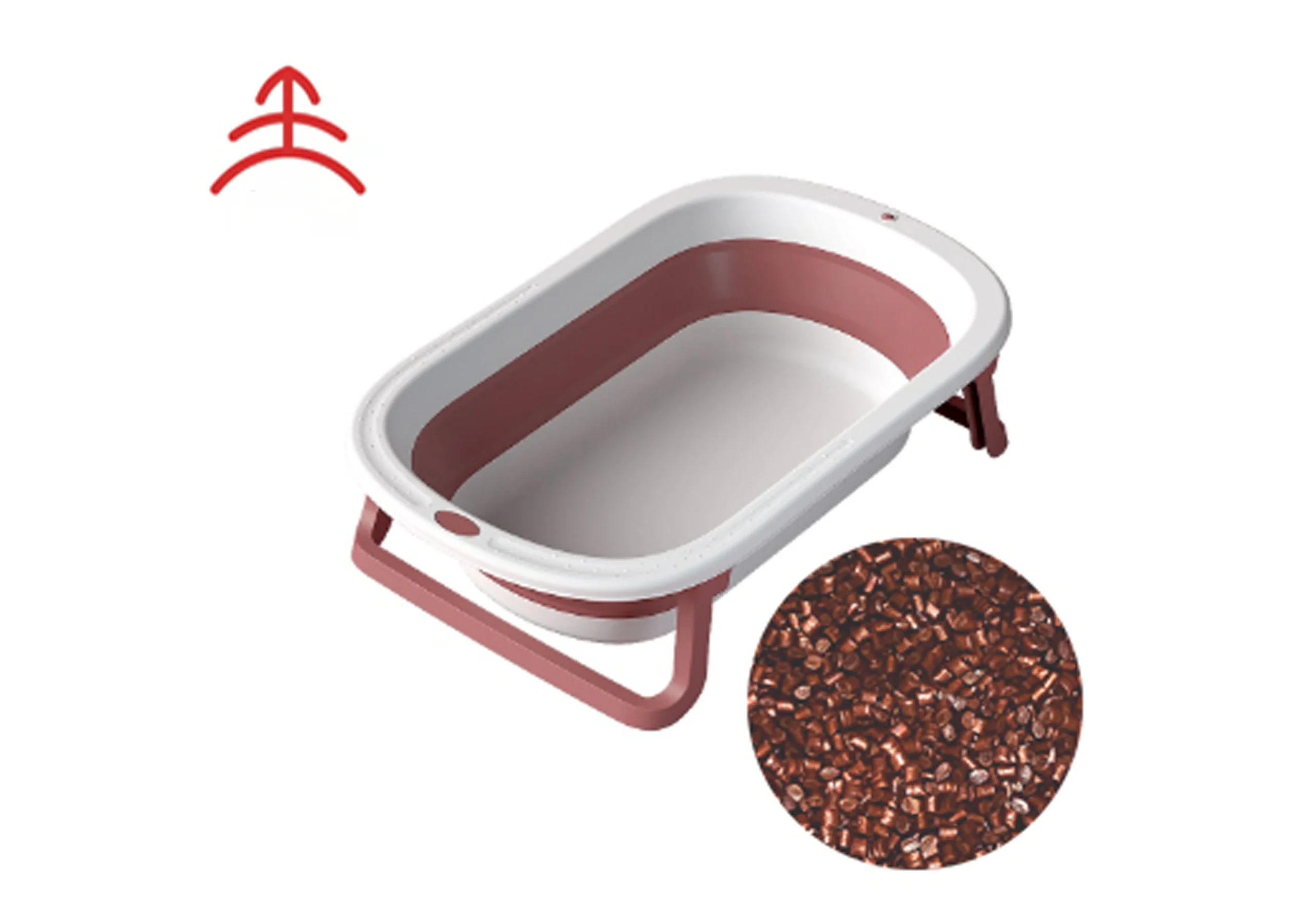 Eco Friedly TPE TPR for Collapsible bathtub Eco Friedly TPE TPR for Collapsible bathtub